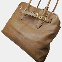 Miu Miu Brown Leather Aventure Handbag