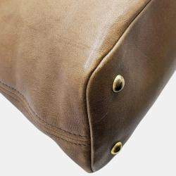 Miu Miu Brown Leather Aventure Handbag