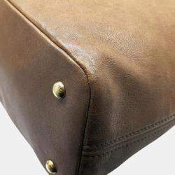 Miu Miu Brown Leather Aventure Handbag