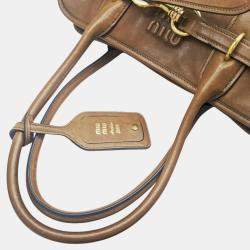 Miu Miu Brown Leather Aventure Handbag