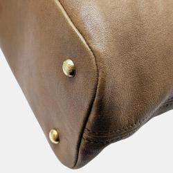 Miu Miu Brown Leather Aventure Handbag