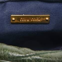 Miu Miu Dark Green Matelasse Leather Crossbody Bag