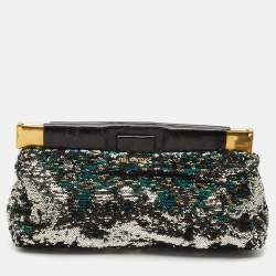 Miu Miu Multicolor Sequins Frame Clutch