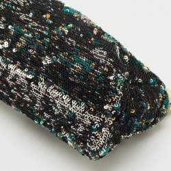 Miu Miu Multicolor Sequins Frame Clutch