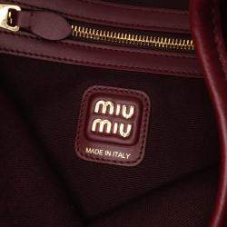 Miu Miu Red Corduroy Ivy Tote