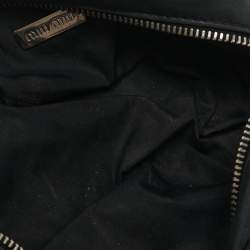 Miu Miu Grey Matelasse Leather Wristlet Clutch 