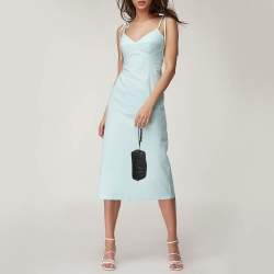 Miu Miu Grey Matelasse Leather Wristlet Clutch 
