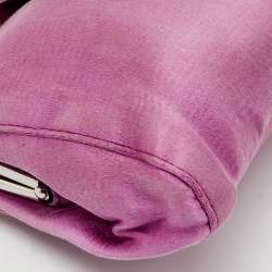 Miu Miu Pink Satin Frame Clutch