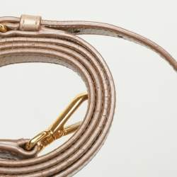 Miu Miu Beige Vitello Shine Leather Satchel