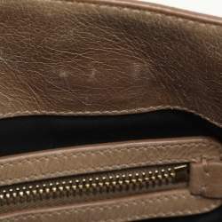 Miu Miu Beige Vitello Shine Leather Satchel