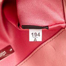 Miu Miu Pink Matelasse Nappa Crystal Chain Satchel
