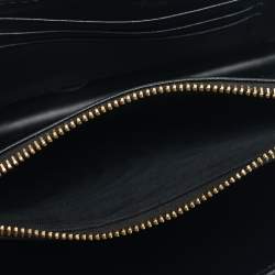 Pre Owned Miu Miu Black Snakeskin Embossed Leather Phone Wallet Crossbody Bag