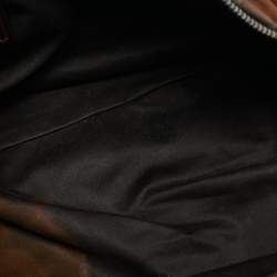 Pre Owned حقيبة ميو ميو جلد بني