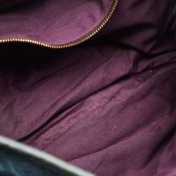 Pre Owned Miu Miu Navy Blue Matelasse Lux Leather Small Coffer Hobo