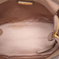 Pre Owned Miu Miu Beige Leather Shoulder Bag