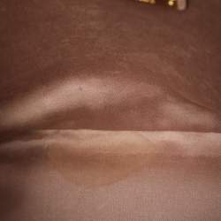 Pre Owned Miu Miu Beige Leather Shoulder Bag