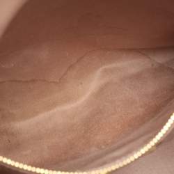 Pre Owned Miu Miu Beige Leather Shoulder Bag