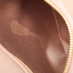 Pre Owned Miu Miu Beige Leather Shoulder Bag