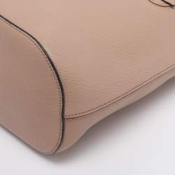 Pre Owned Miu Miu Beige Leather Shoulder Bag