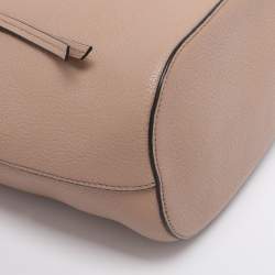 Pre Owned Miu Miu Beige Leather Shoulder Bag
