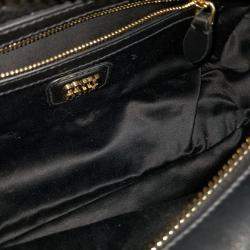 Pre Owned Miu Miu Black Leather Arcadi Tote and Crossbody Bag