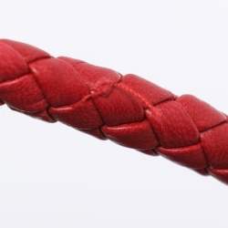 Pre Owned Miu Miu Red Matelassé Nappa Leather Crystal Shoulder Bag