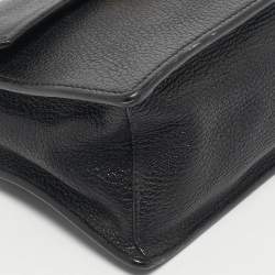 Pre Owned Miu Miu Black Madras Leather Mini Bandoliera Top Handle Bag