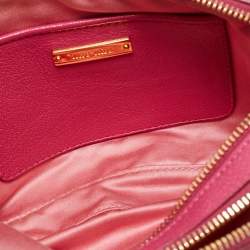 Pre Owned حقيبة كاميرا كروس بدي ميو ميو جلد وردي بلونين