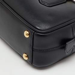 Pre Owned Miu Miu Black Leather Arcadie Satchel