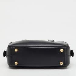 Pre Owned Miu Miu Black Leather Arcadie Satchel