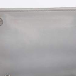 Pre Owned Miu Miu Grey Matelasse Leather Club Shoulder Bag
