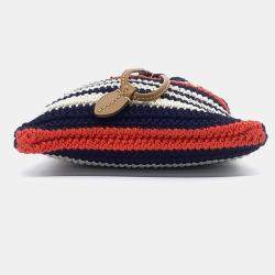 Pre Owned Miu Miu Multicolor Fabric Crochet Mini Crossbody Bag