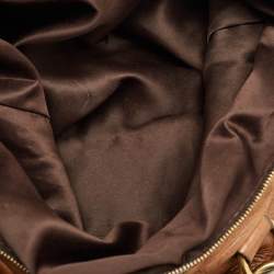 Pre Owned Miu Miu Brown Leather Grommet and Studded Tote