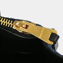 Pre Owned Miu Miu Blue Denim Biker 2way Handbag