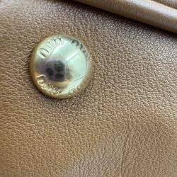 Pre Owned Miu Miu brown Leather Arcadie Satchel