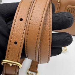 Pre Owned Miu Miu brown Leather Arcadie Satchel