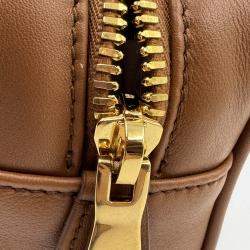 Pre Owned Miu Miu brown Leather Arcadie Satchel