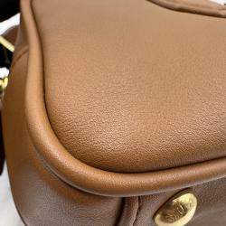 Pre Owned Miu Miu brown Leather Arcadie Satchel