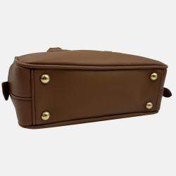 Pre Owned Miu Miu brown Leather Arcadie Satchel