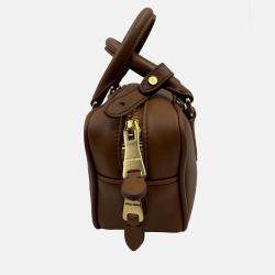 Pre Owned Miu Miu brown Leather Arcadie Satchel