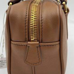 Pre Owned Miu Miu brown Leather Arcadie Satchel