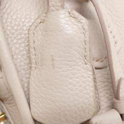 Pre Owned Miu Miu Arcadie Beige Leather Handbag