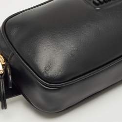 Pre Owned Miu Miu Black Leather Small Belt Bag