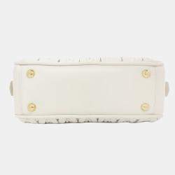 Pre Owned Miu Miu Miu Arcadi Matelasse Handbag Calfskin