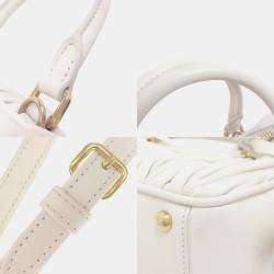 Pre Owned Miu Miu Miu Arcadi Matelasse Handbag Calfskin