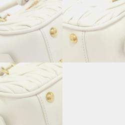 Pre Owned Miu Miu Miu Arcadi Matelasse Handbag Calfskin