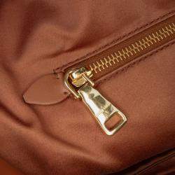 Pre Owned Miu Miu Brown Large Soft Calf Softy Beau Top Handle Bag