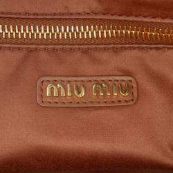 Pre Owned Miu Miu Brown Large Soft Calf Softy Beau Top Handle Bag
