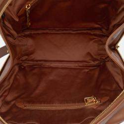 Pre Owned Miu Miu Brown Large Soft Calf Softy Beau Top Handle Bag