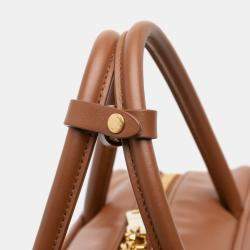 Pre Owned Miu Miu Brown Large Soft Calf Softy Beau Top Handle Bag